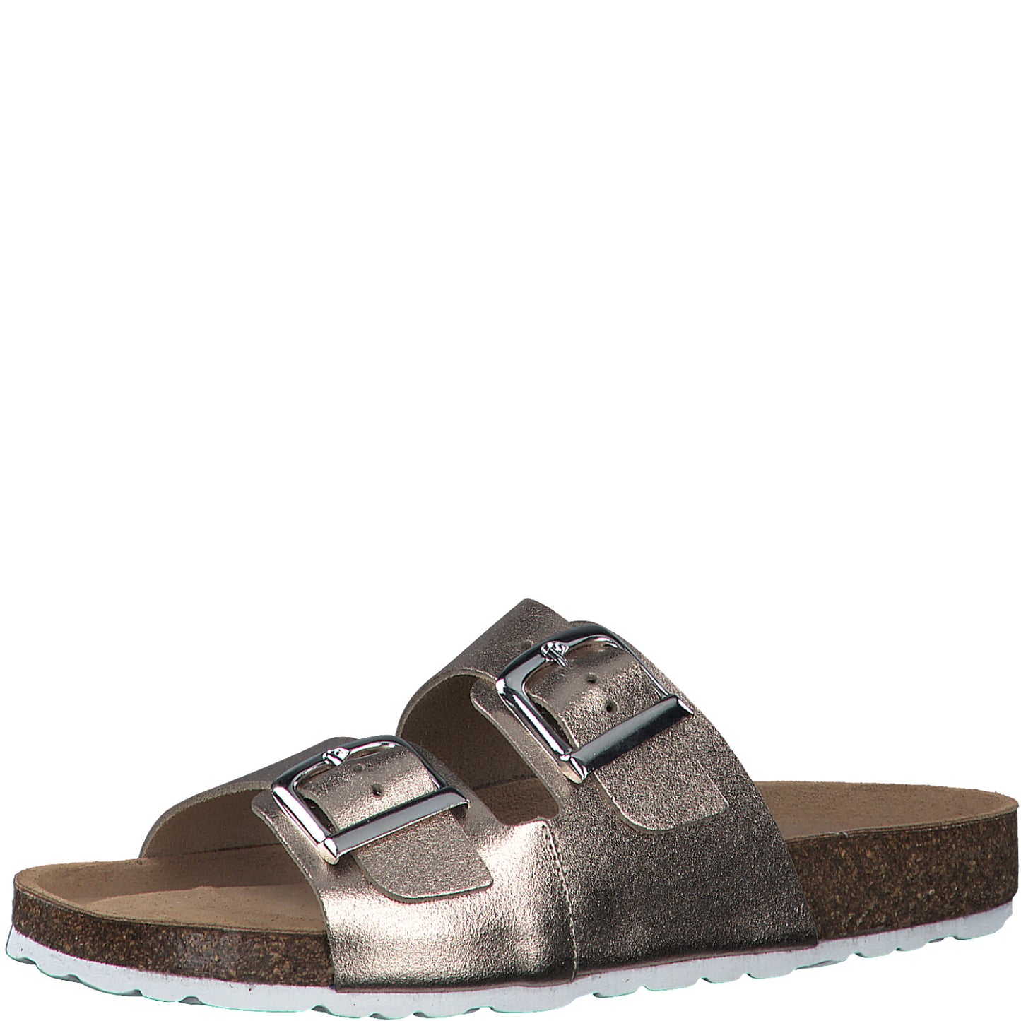 MT buckle sandals - metallic