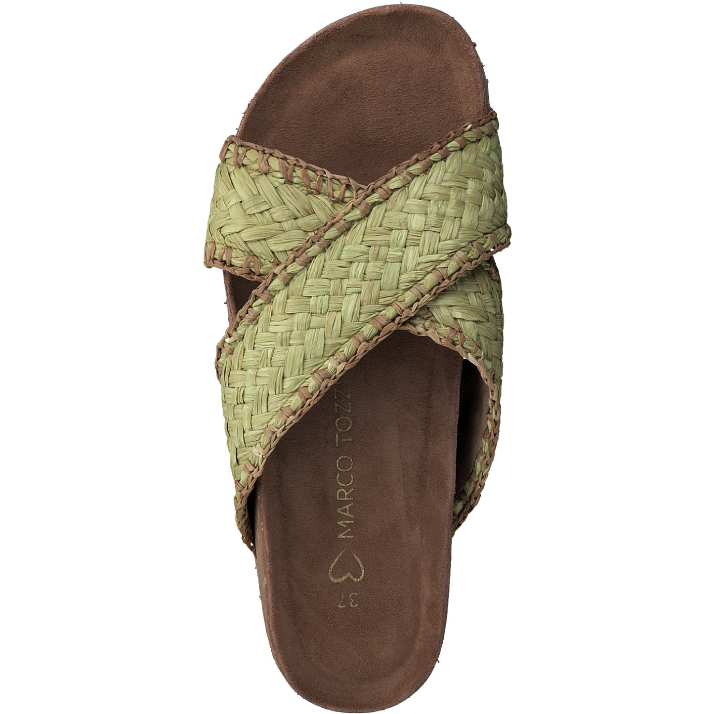 MT stitched sandals - lime