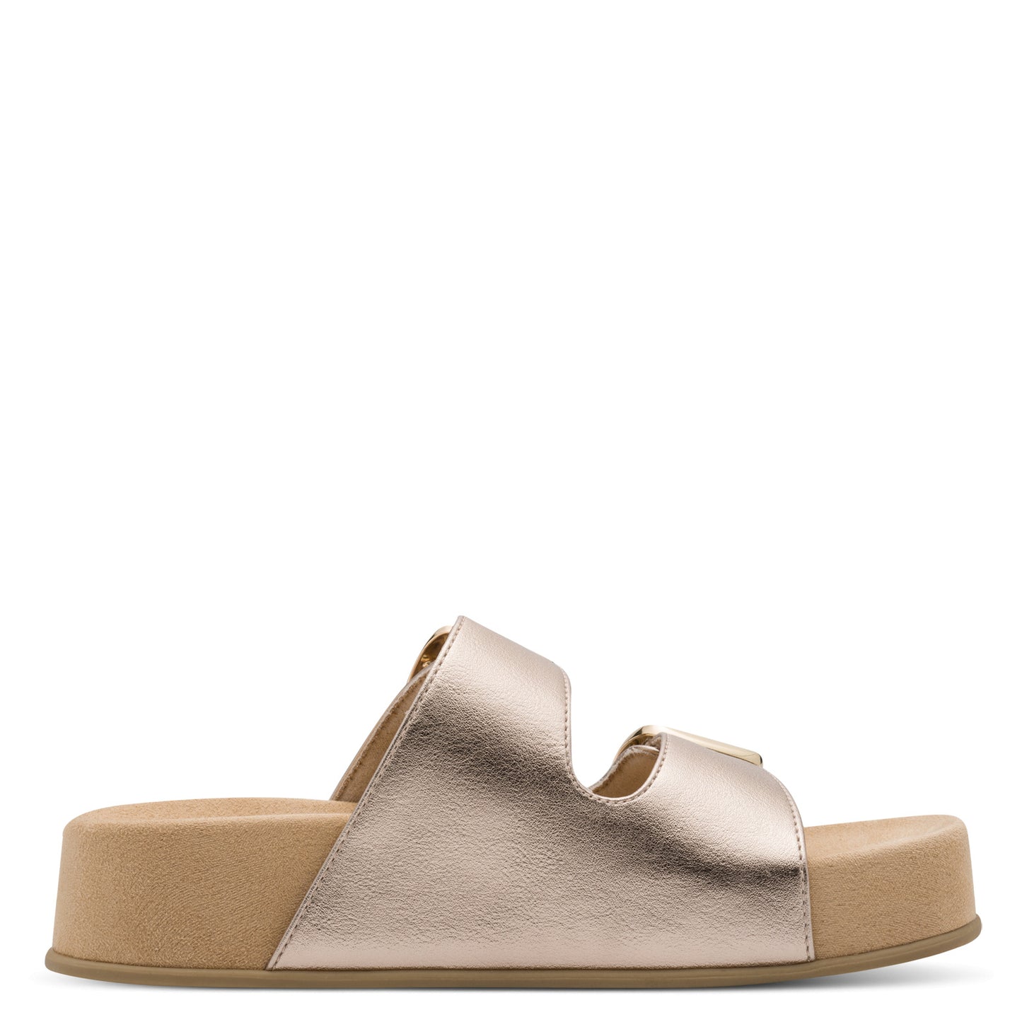 MT Buckle Sandals - platinum