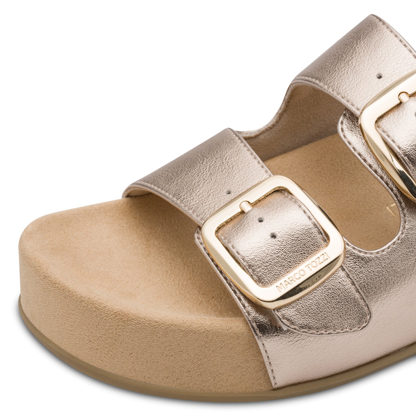 MT Buckle Sandals - platinum