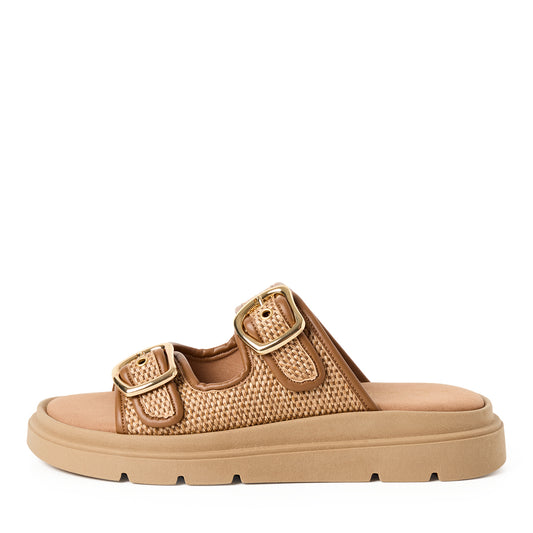 MT Double Buckle Sandals - Nature Comb