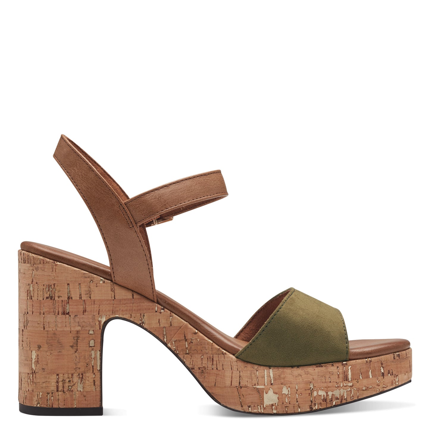 MT cork heel - khaki