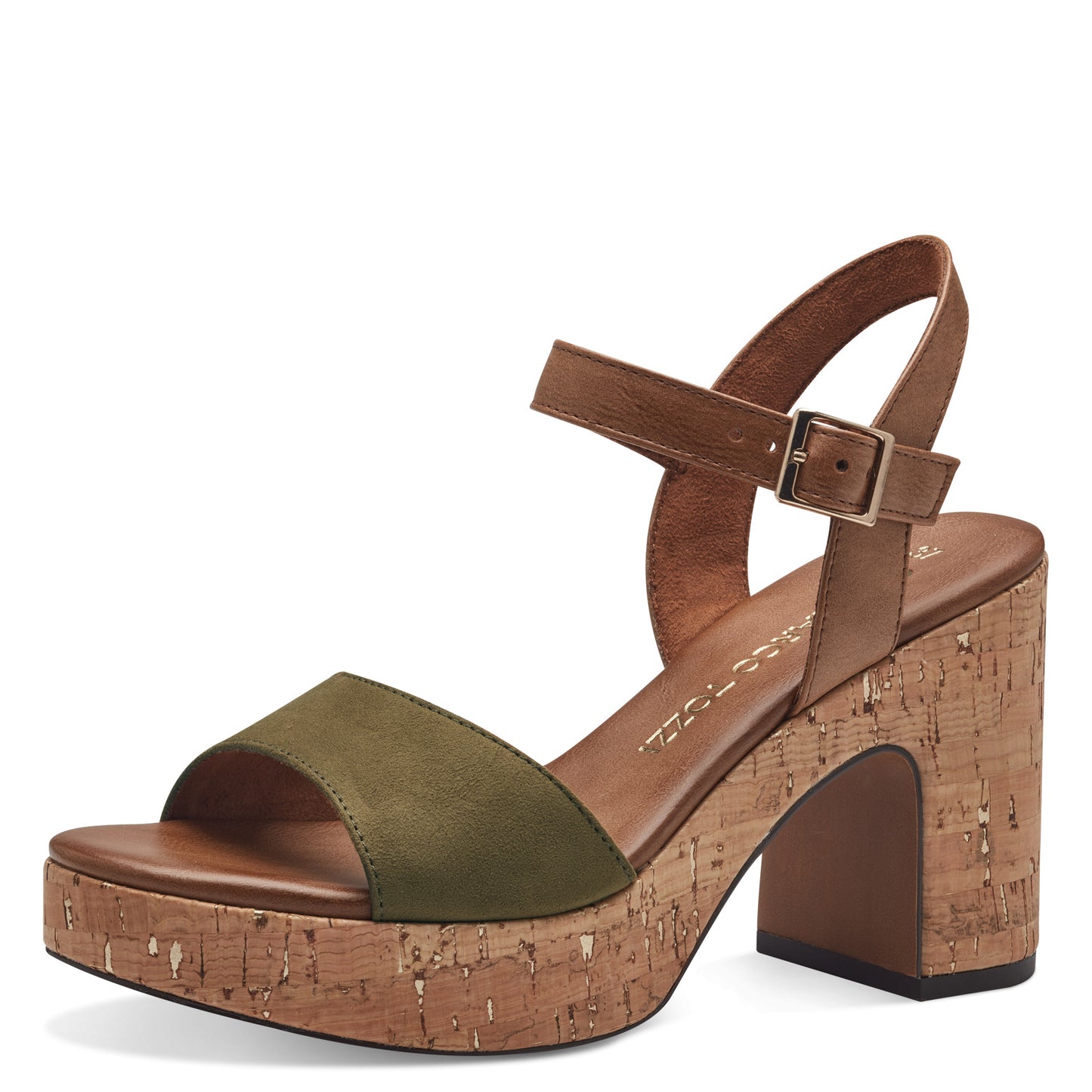 MT cork heel - khaki