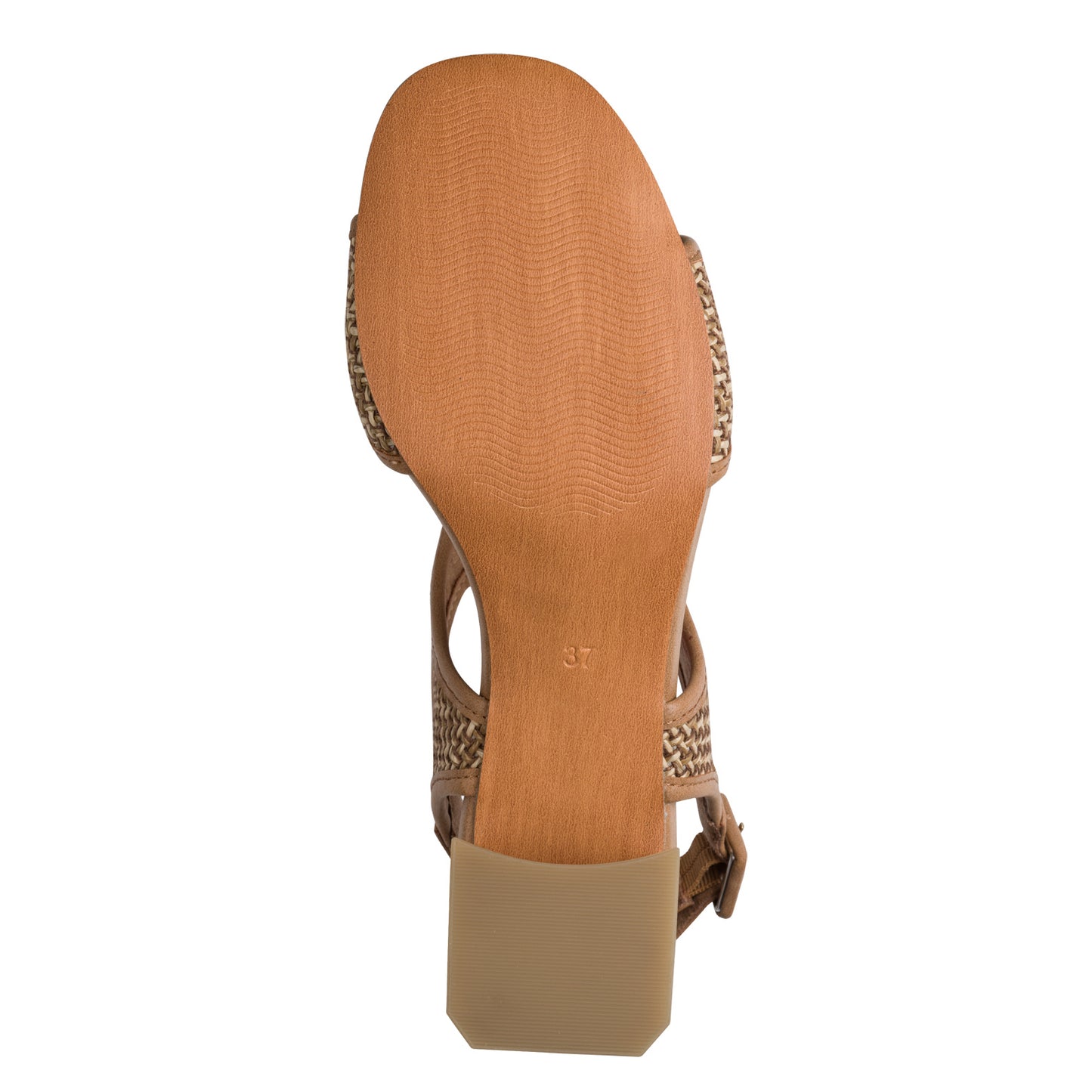 MT Weave Heel Sandals - Cognac Comb