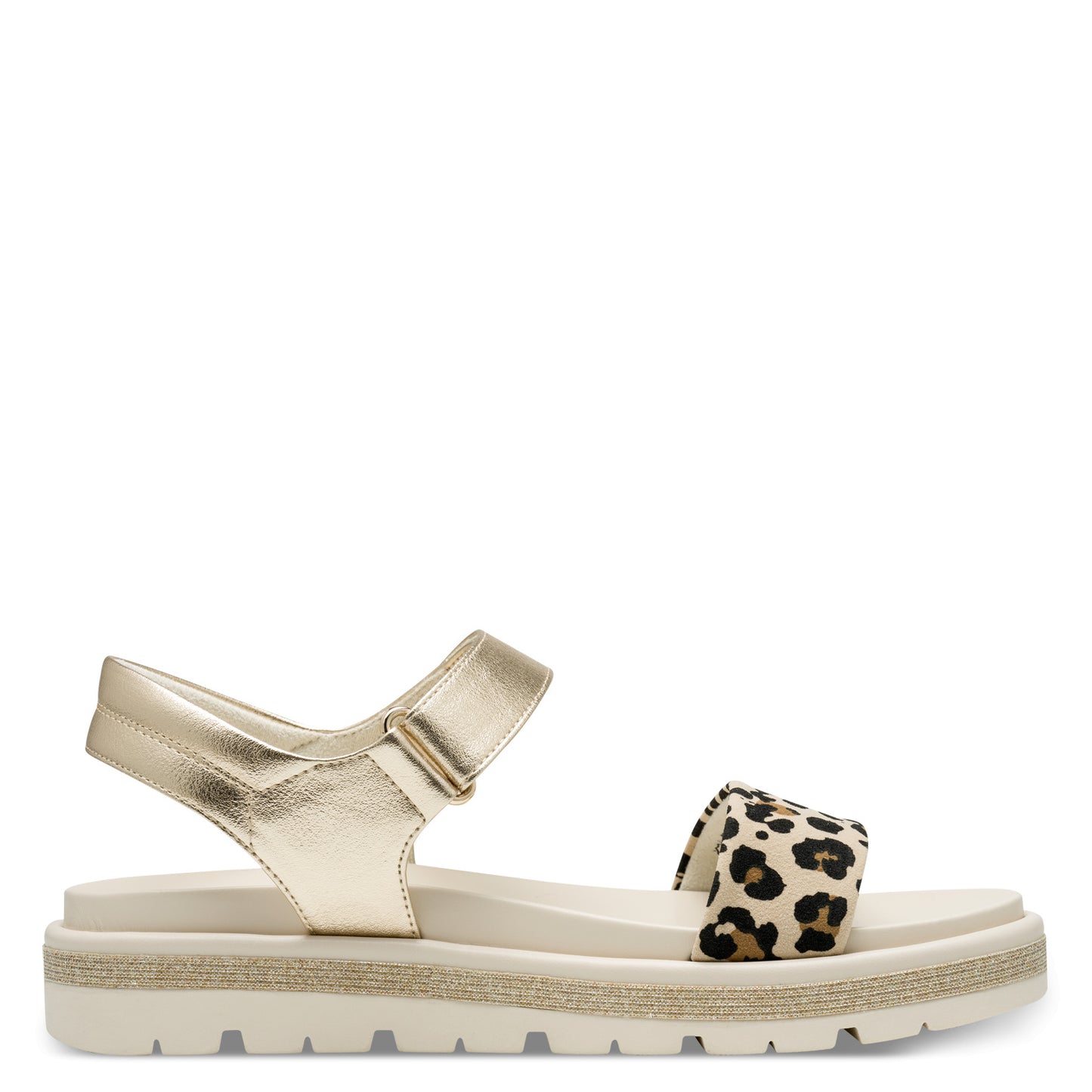 MT Leopard & Gold Sandals - Leo Dune Comb