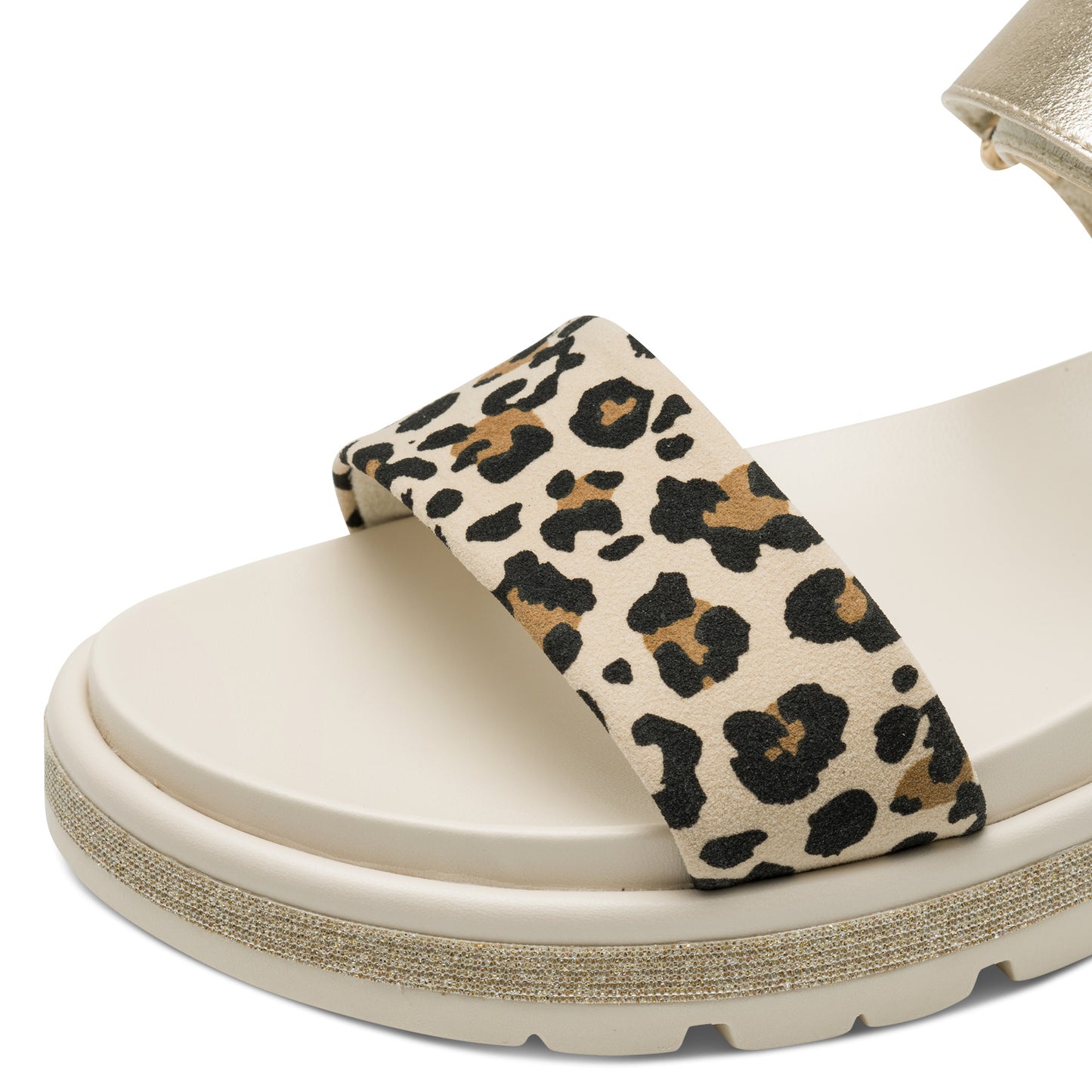 MT Leopard & Gold Sandals - Leo Dune Comb