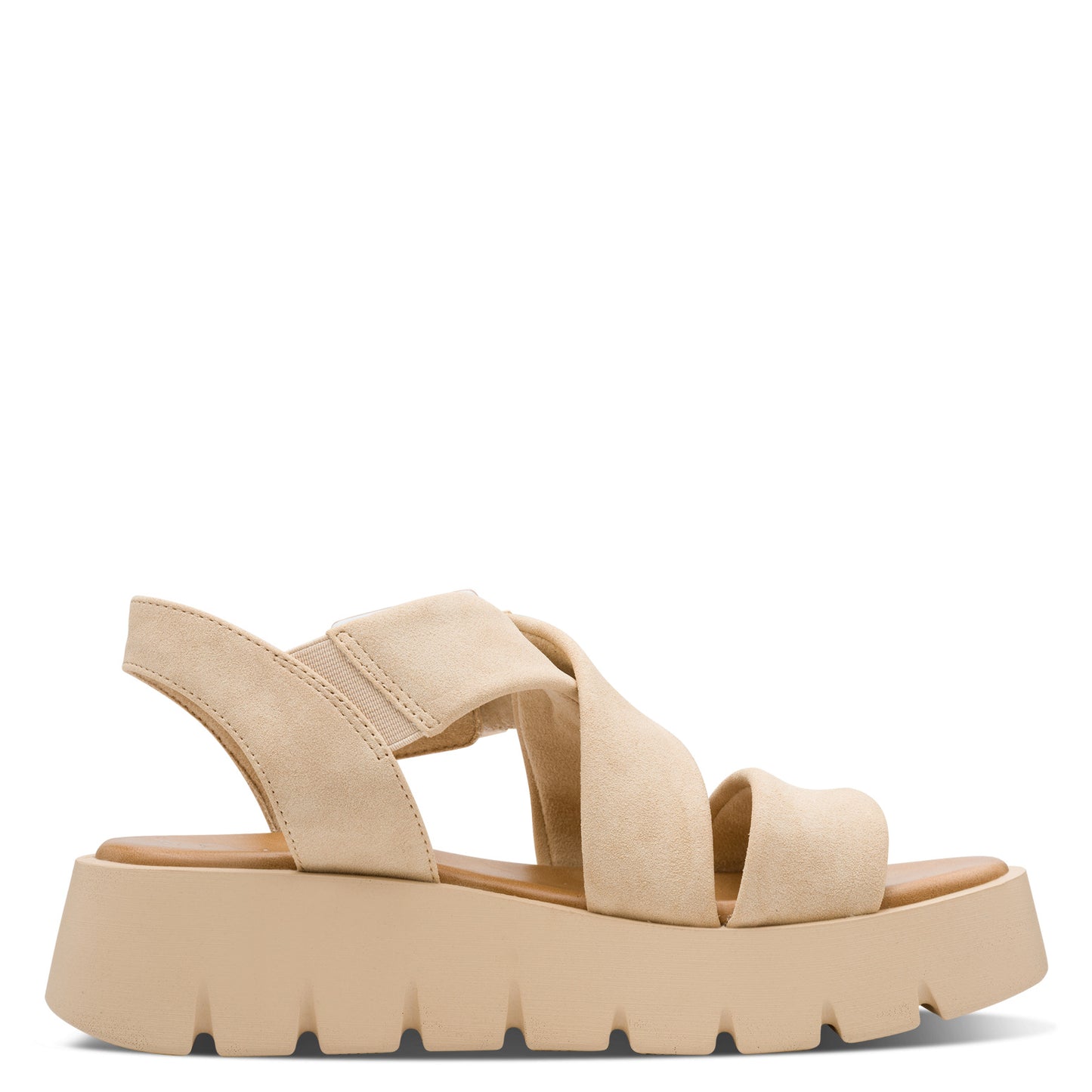 MT Chunky Cross Over Strap Sandals - Taupe
