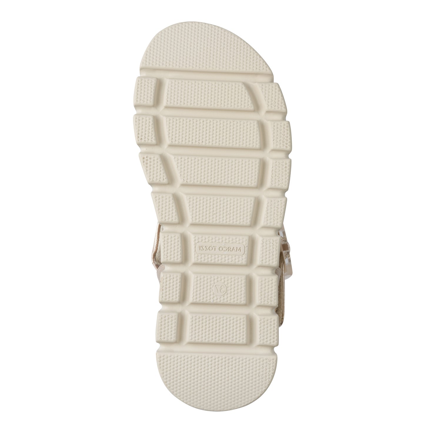 MT Chunky Cross Over Strap Sandals - Platinum