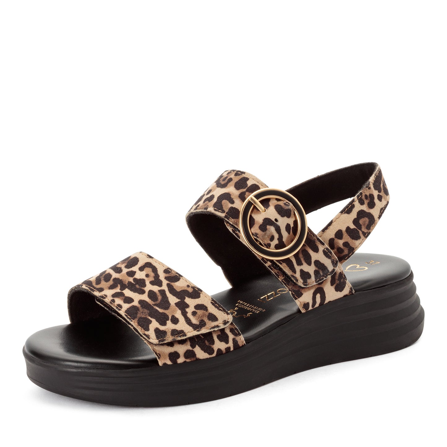 MT Animal Print Sandals - Leopard Beige