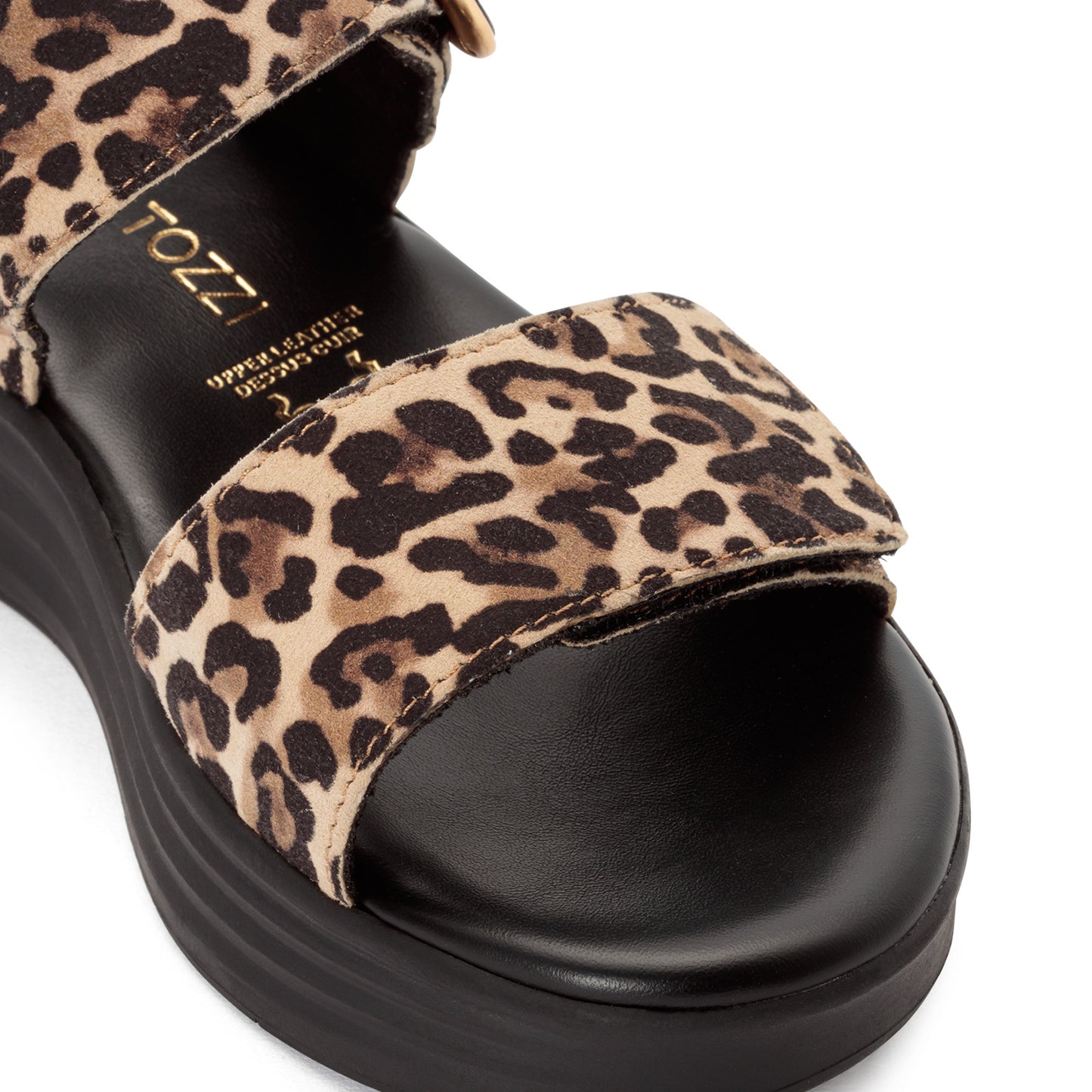 MT Animal Print Sandals - Leopard Beige
