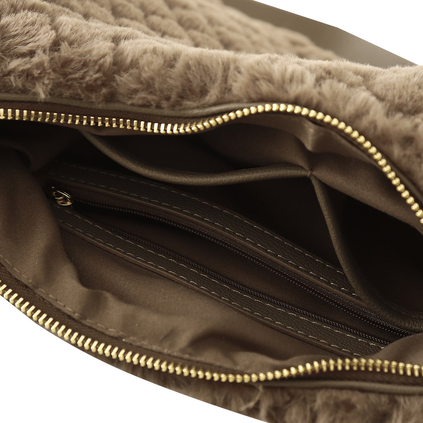 MT Faux Fur Bag - Pepper Comb