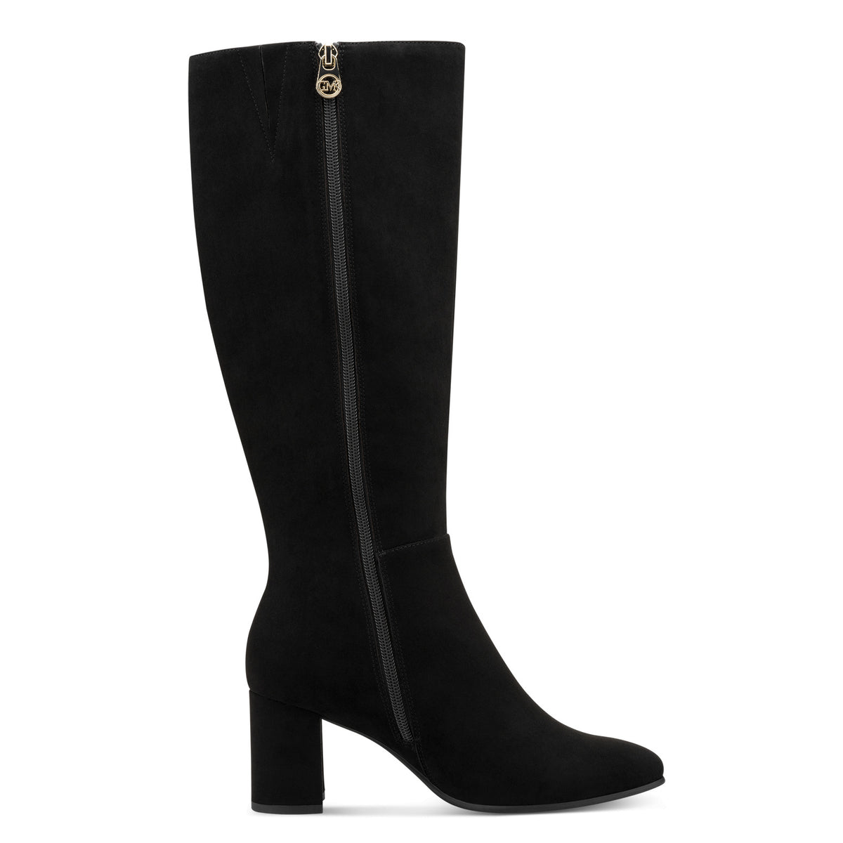 MT Side Zip Knee High Boots - Black