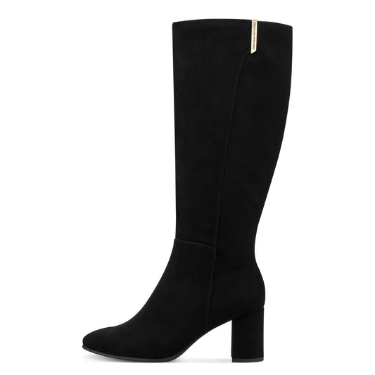 MT Side Zip Knee High Boots - Black