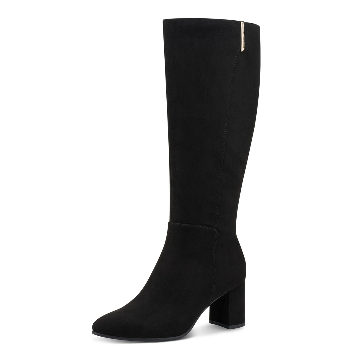 MT Side Zip Knee High Boots - Black