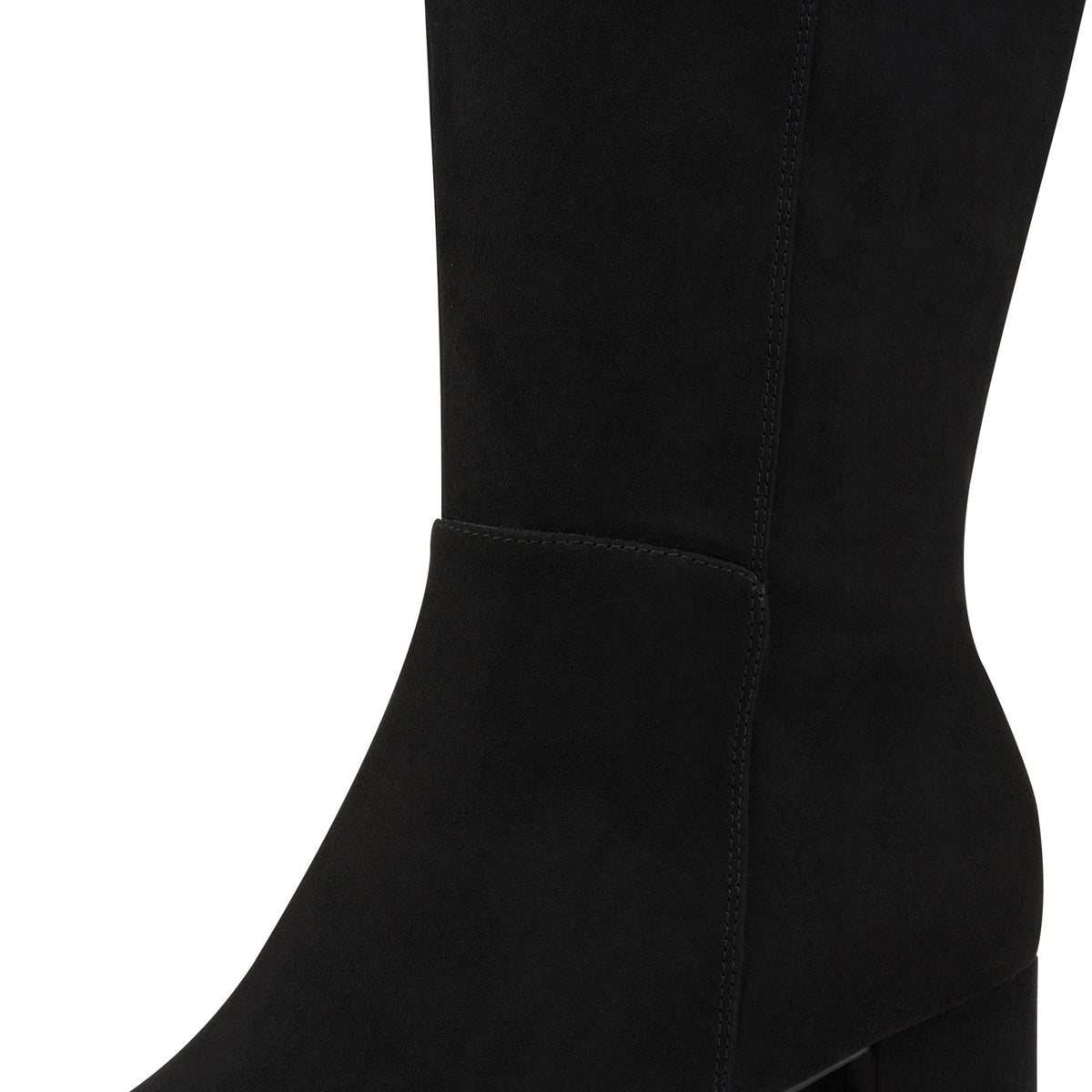 MT Side Zip Knee High Boots - Black