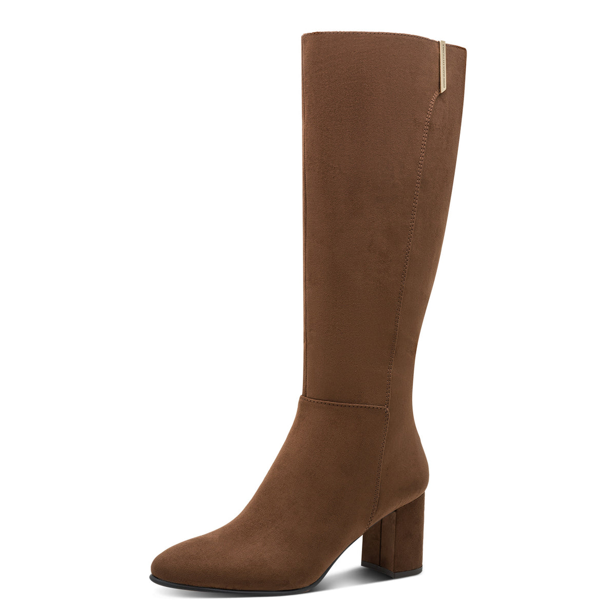 MT Side Zip Knee High Boots - Cinnamon