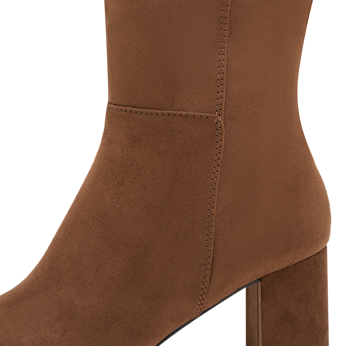 MT Side Zip Knee High Boots - Cinnamon