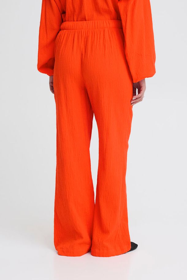 ICHI Lifana Pants - Fiery Red