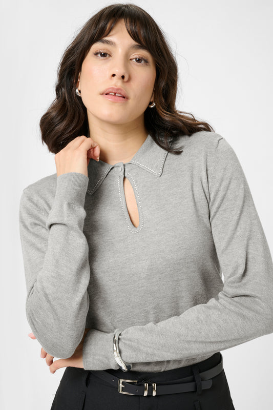 Kaffe Jada Top - grey