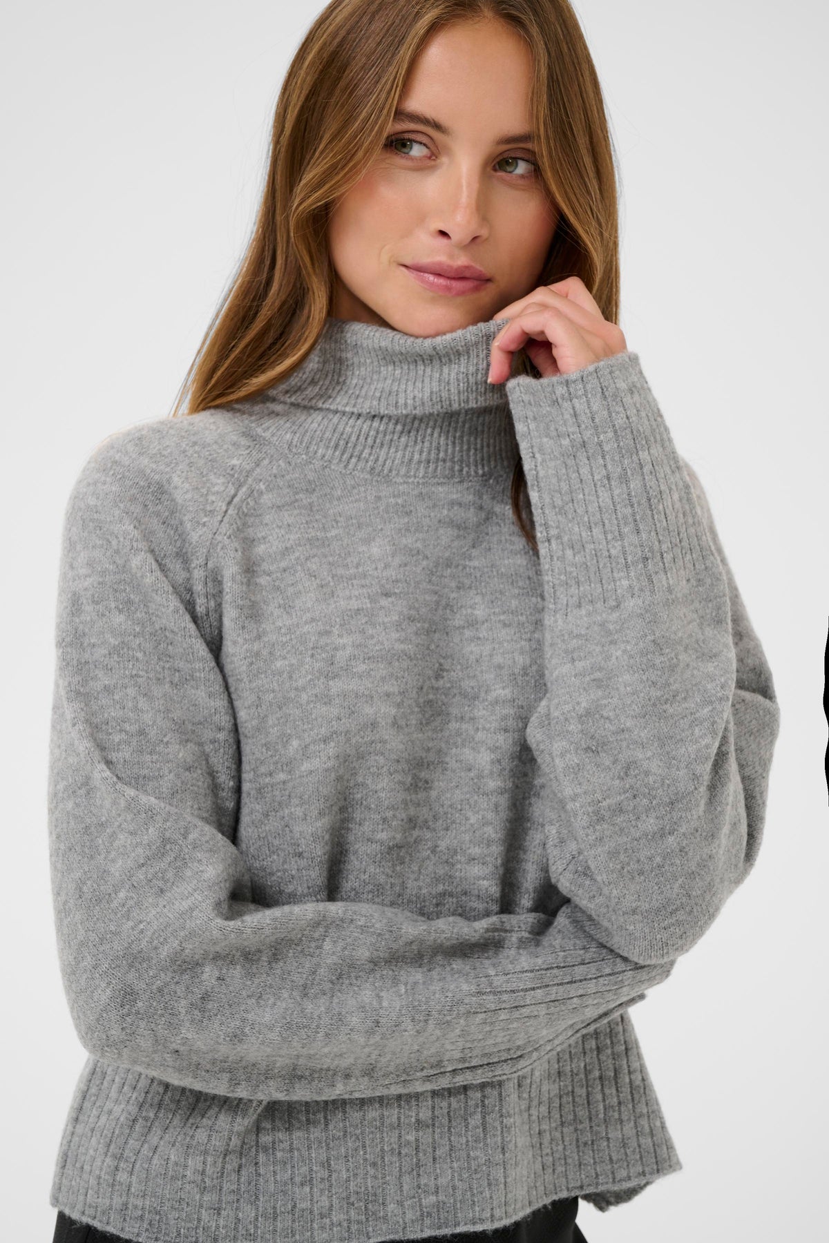Kaffe Erin Rollneck - grey