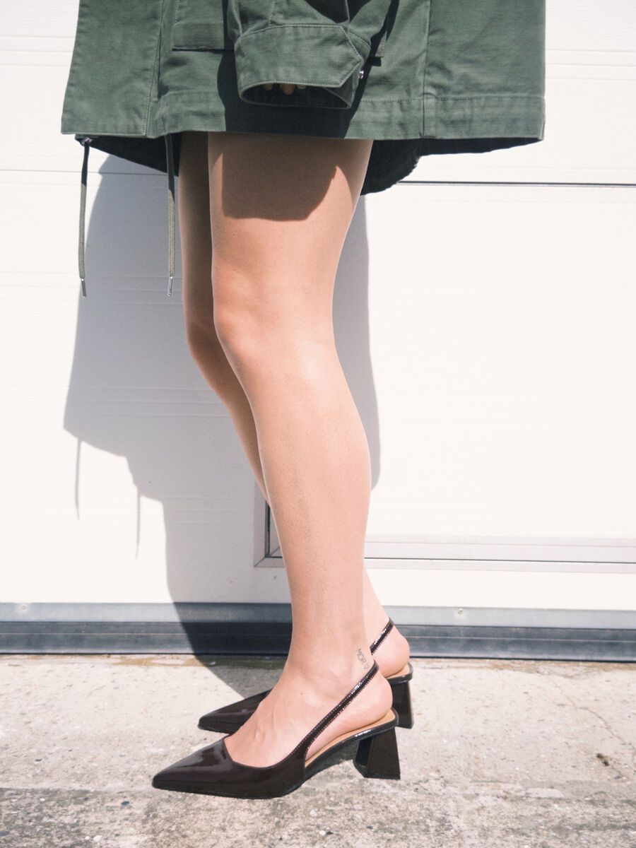 BIANCO Biamaralyn Slingback Heels - Black
