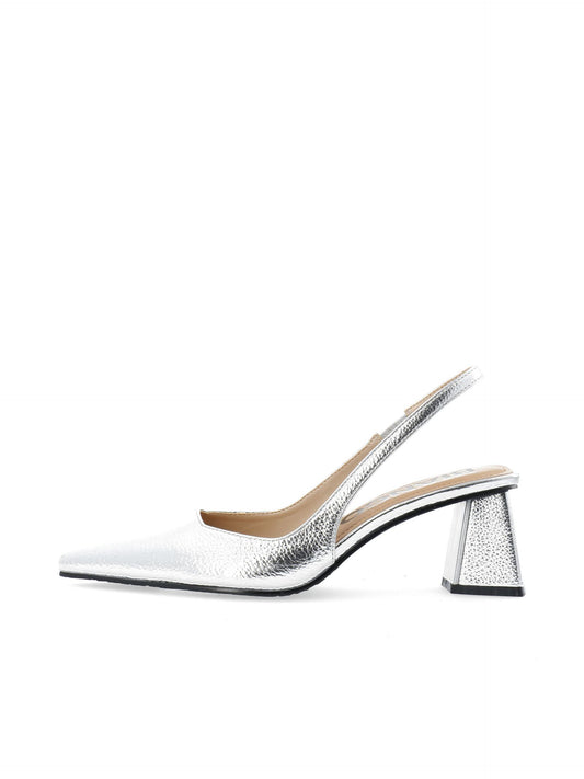 BIANCO Biamaralyn Slingback Heels - Silver