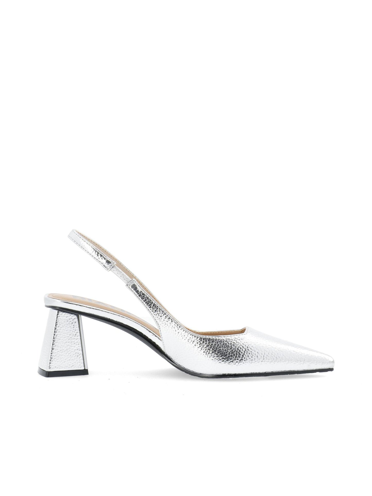 BIANCO Biamaralyn Slingback Heels - Silver
