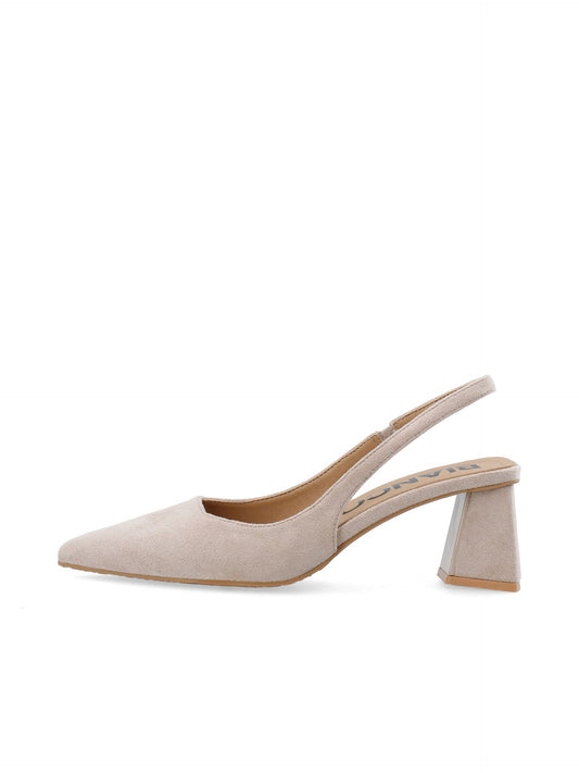 BIANCO Biamaralyn Slingback Heels - Nougat Suede