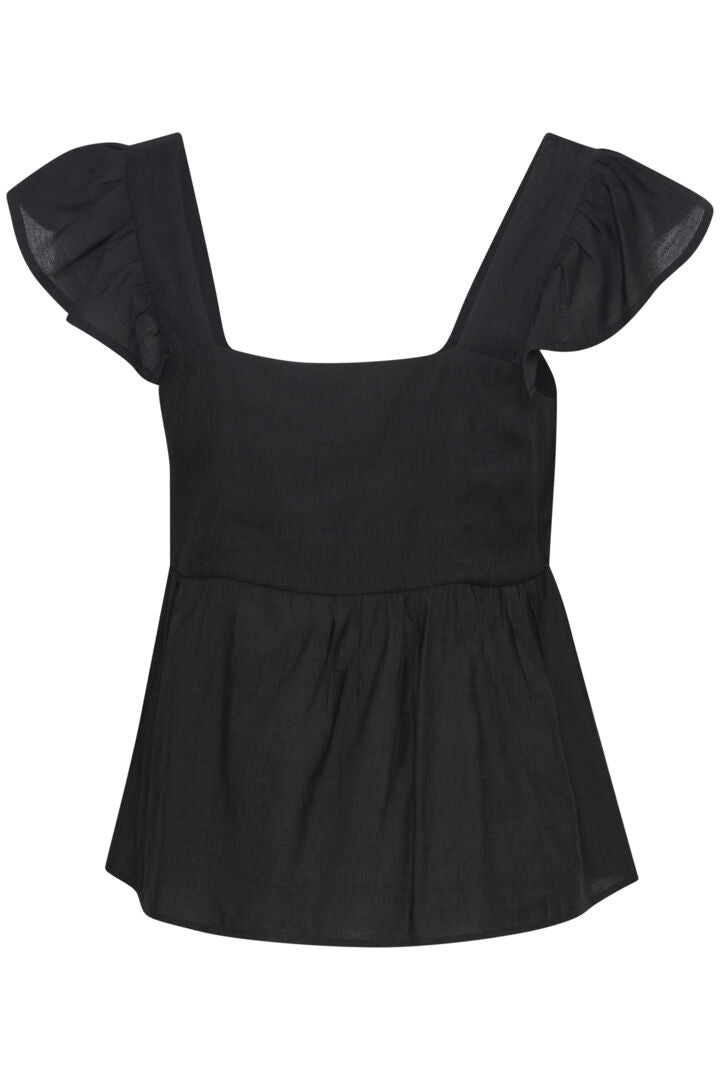 ICHI Quilla Top - Black