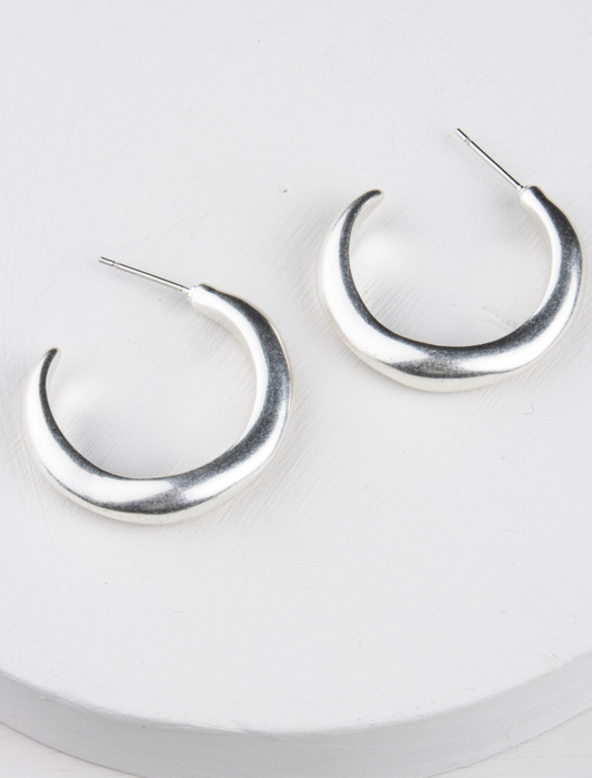 Effie Hoops - silver
