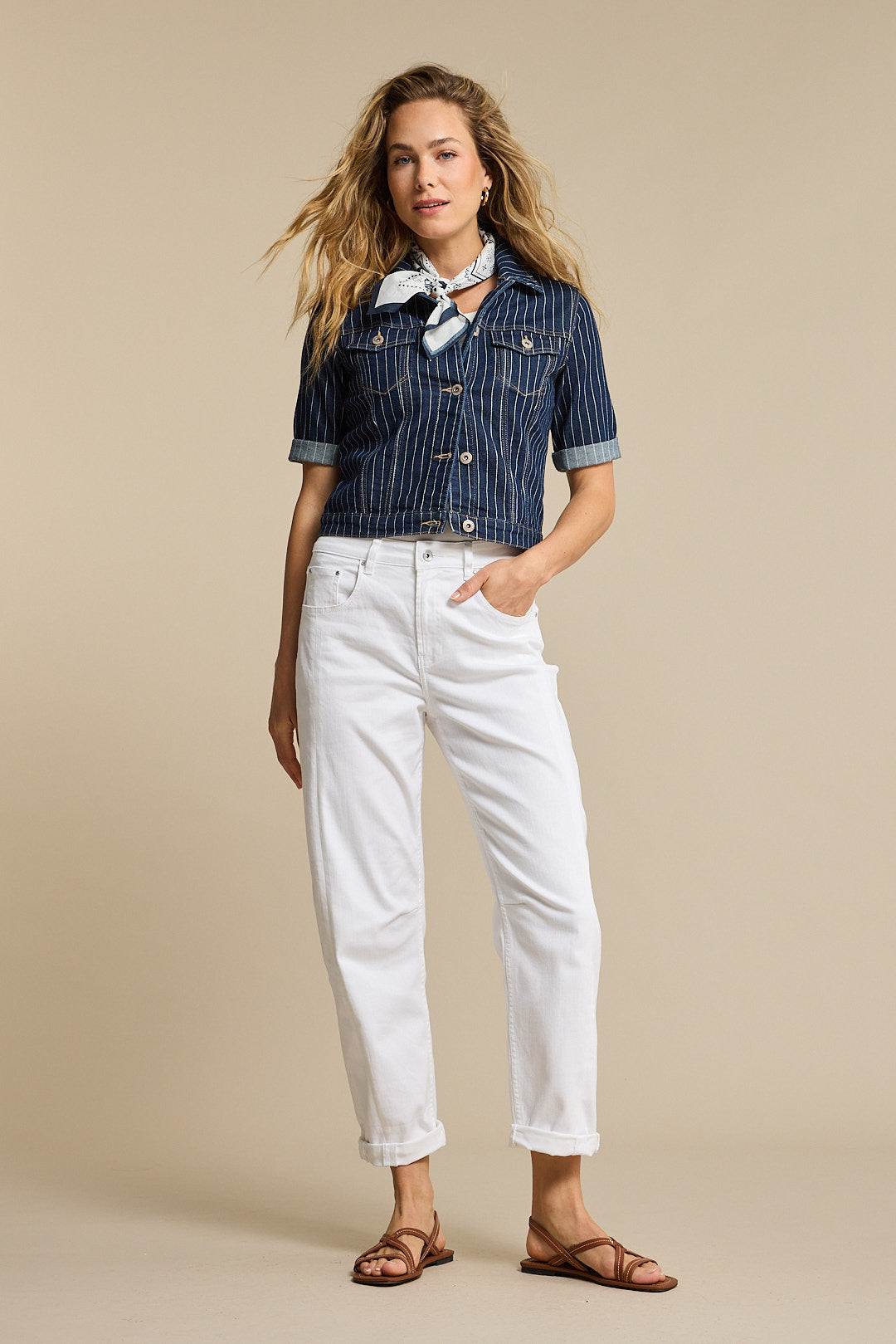 RB Caitlina Side Patch Mid- white
