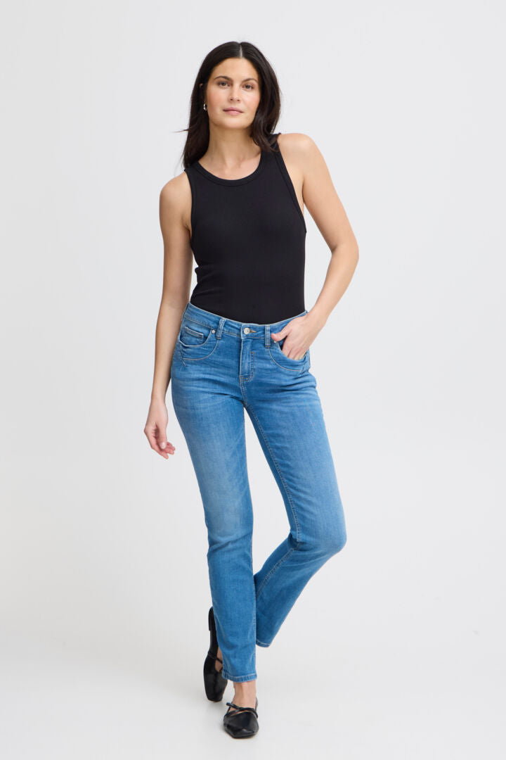 Fransa Hizamond Vest Top - Black