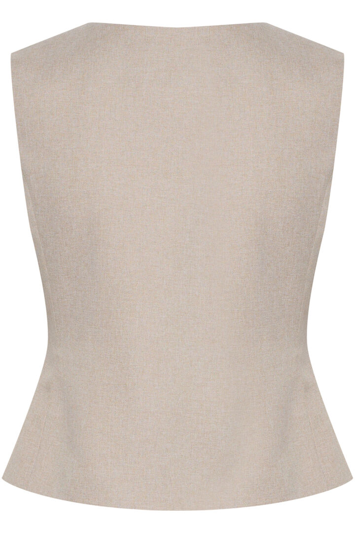 ICHI Zimmie Waistcoat - String Melange