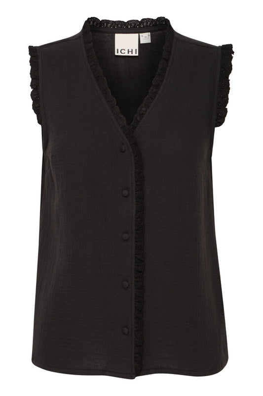 ICHI Mika Top - Black