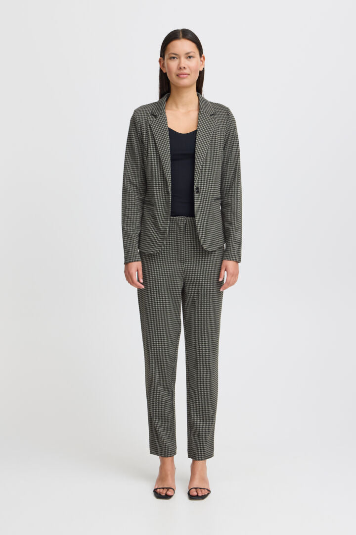 ICHI Kate Blazer - Houndstooth