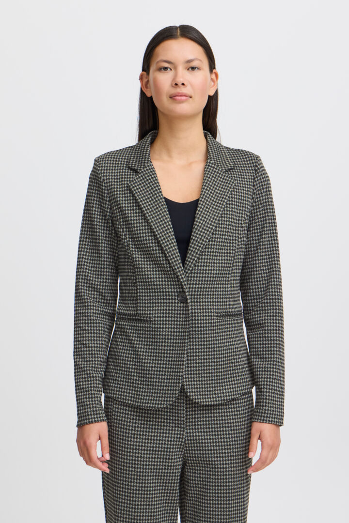 ICHI Kate Blazer - Houndstooth