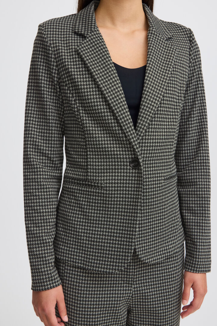 ICHI Kate Blazer - Houndstooth