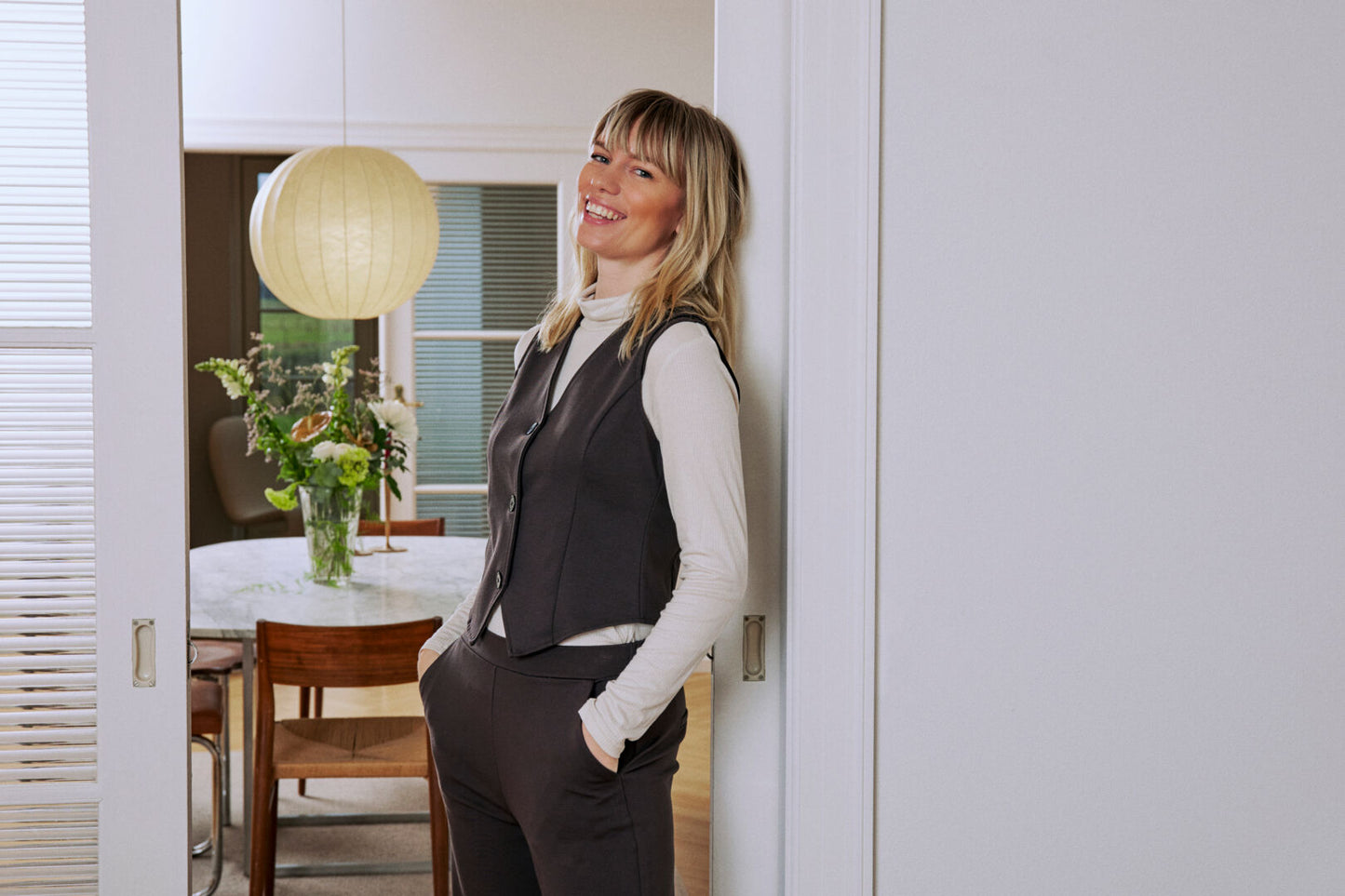 Fransa Zablazer Waistcoat - After Dark