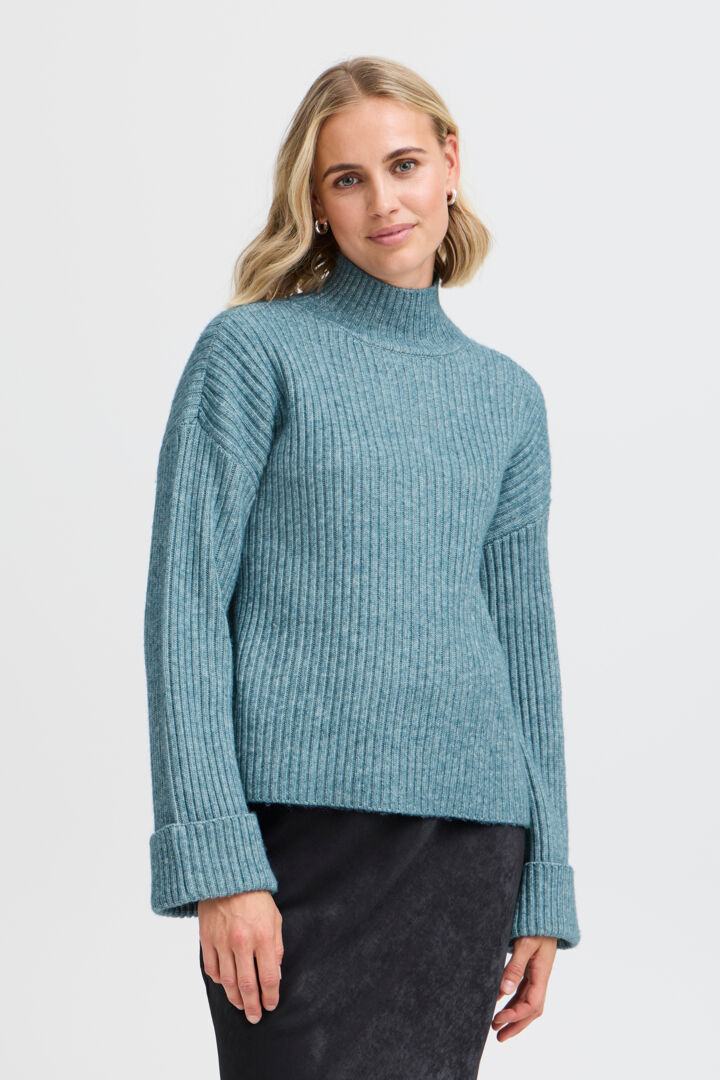 Fransa Elly Jumper - Bluestone