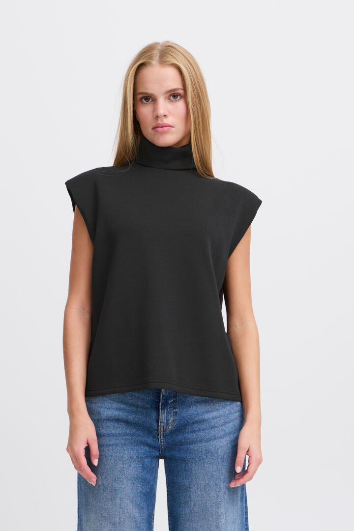 ICHI Minlina Top - Black