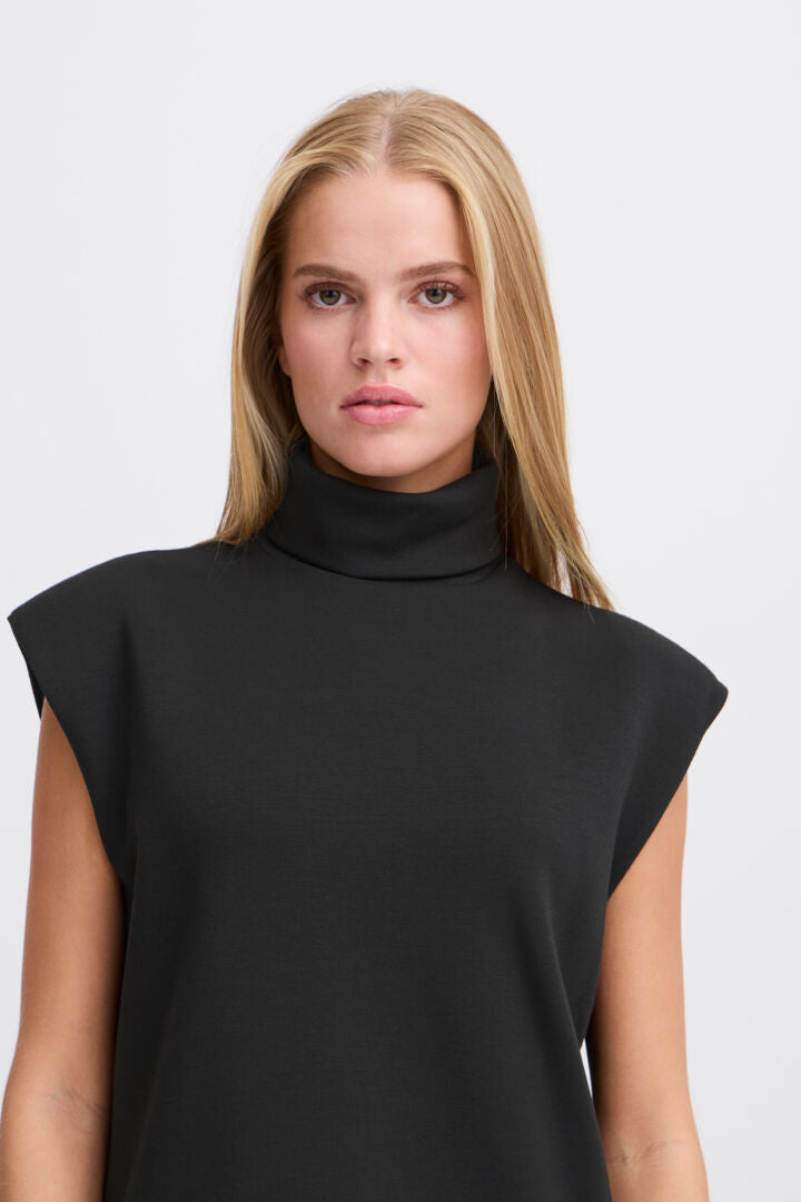 ICHI Minlina Top - Black