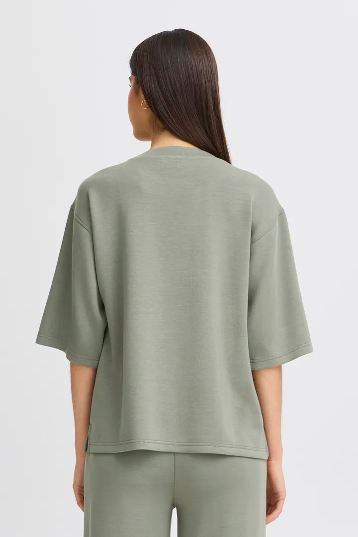 Fransa Aurora Pullover - Agave Green