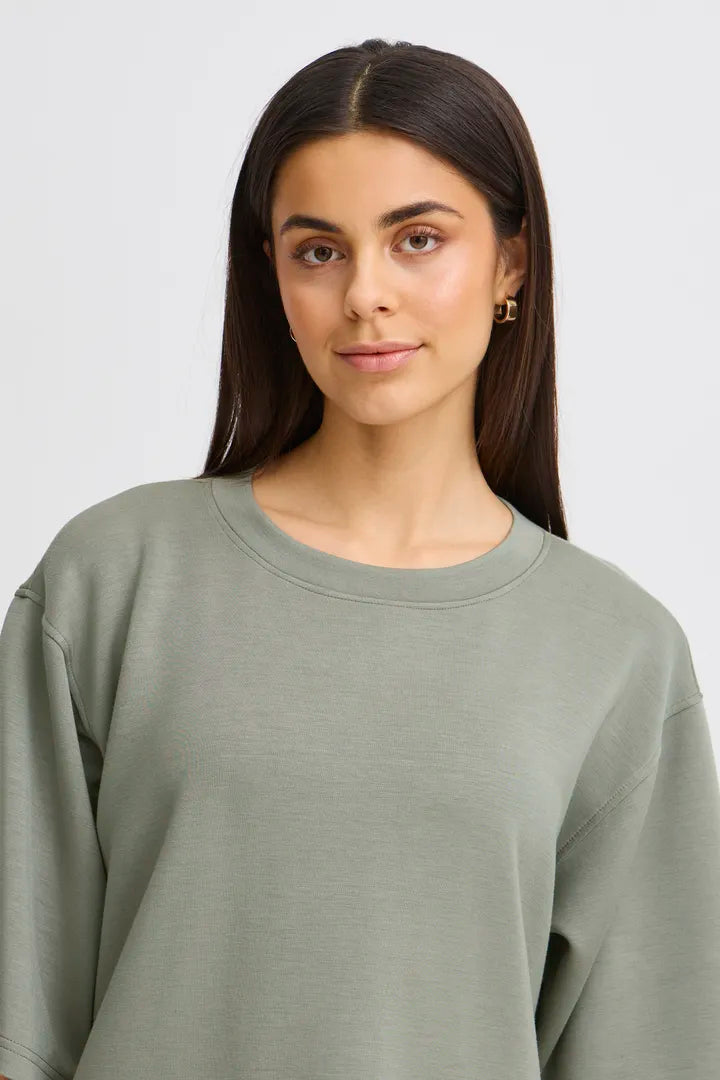 Fransa Aurora Pullover - Agave Green