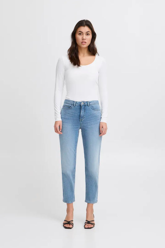 ICHI Twiggy Raven Jeans - Light Denim