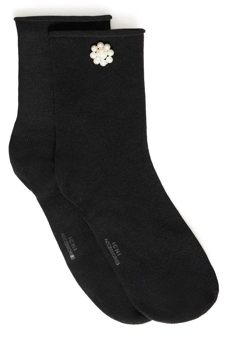 ICHI Berle Socks - Black
