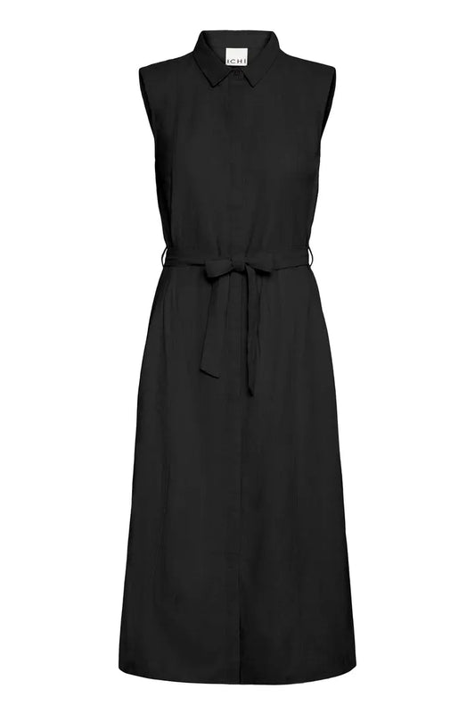 ICHI Linno Dress - Black