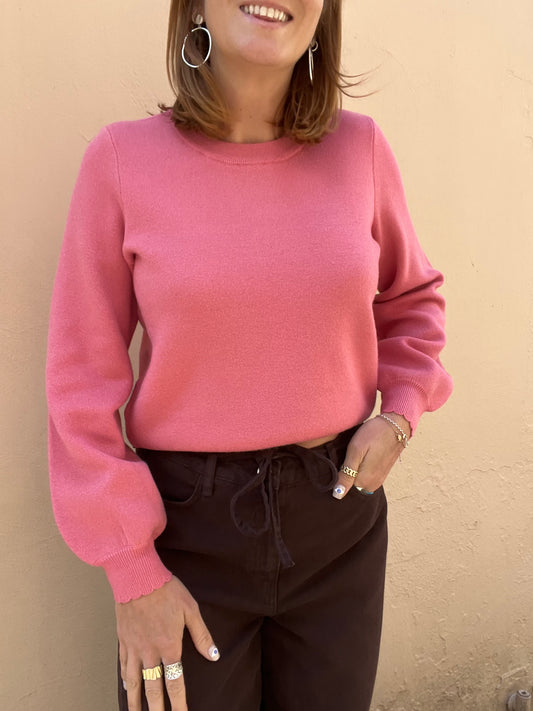 Numph Bir Jumper - pink lemonade