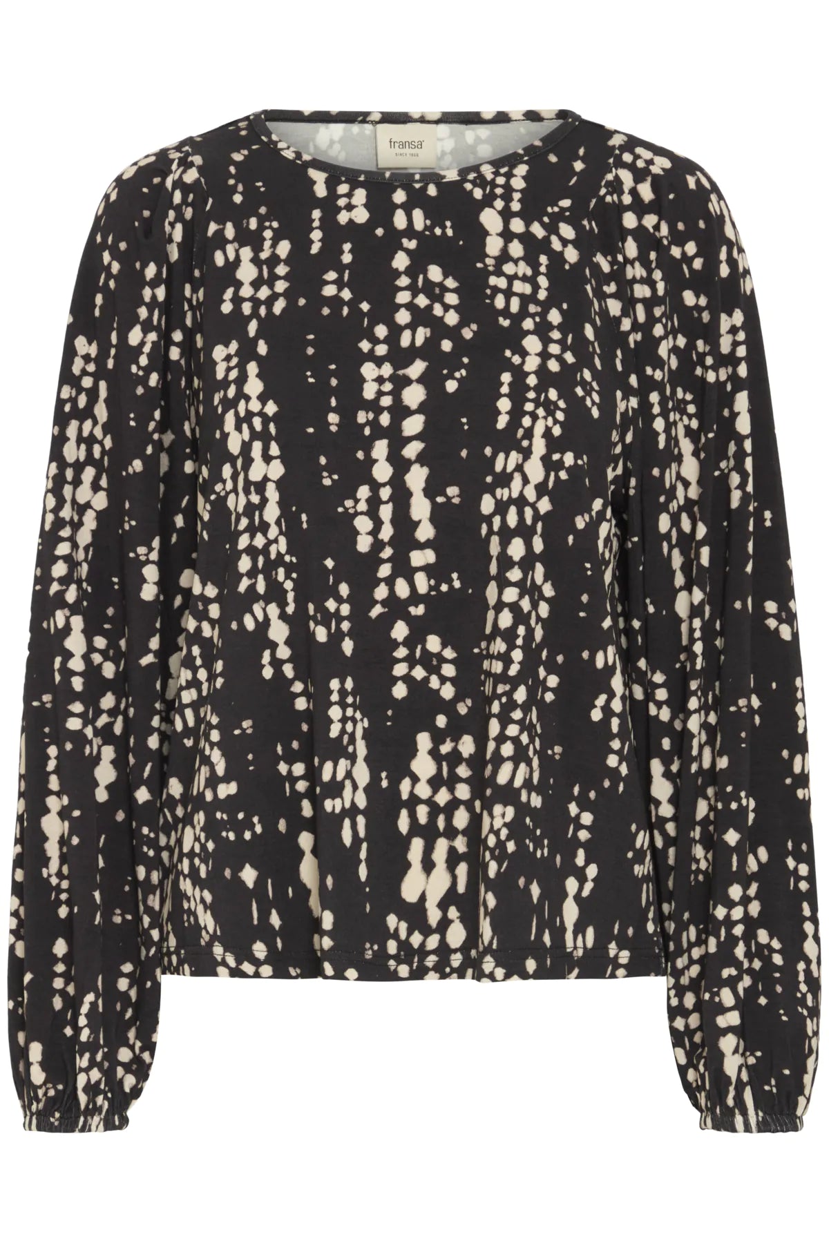 Fransa Cerica Blouse - Black Driz