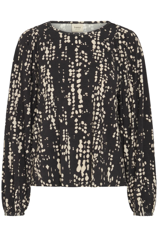 Fransa Cerica Blouse - Black Driz