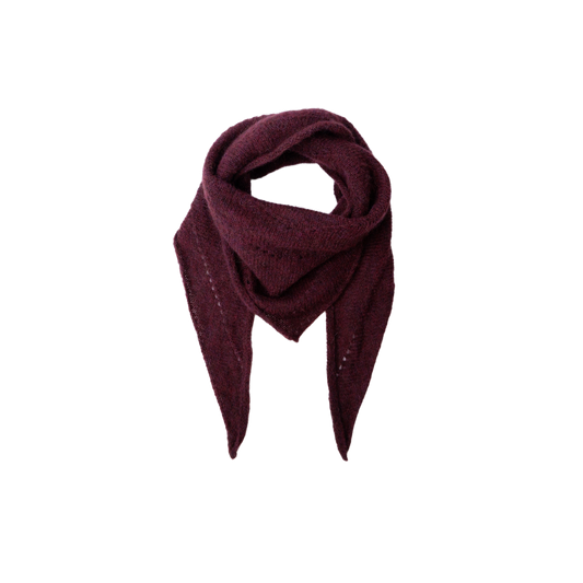 BC Dell Triangle Scarf - plum